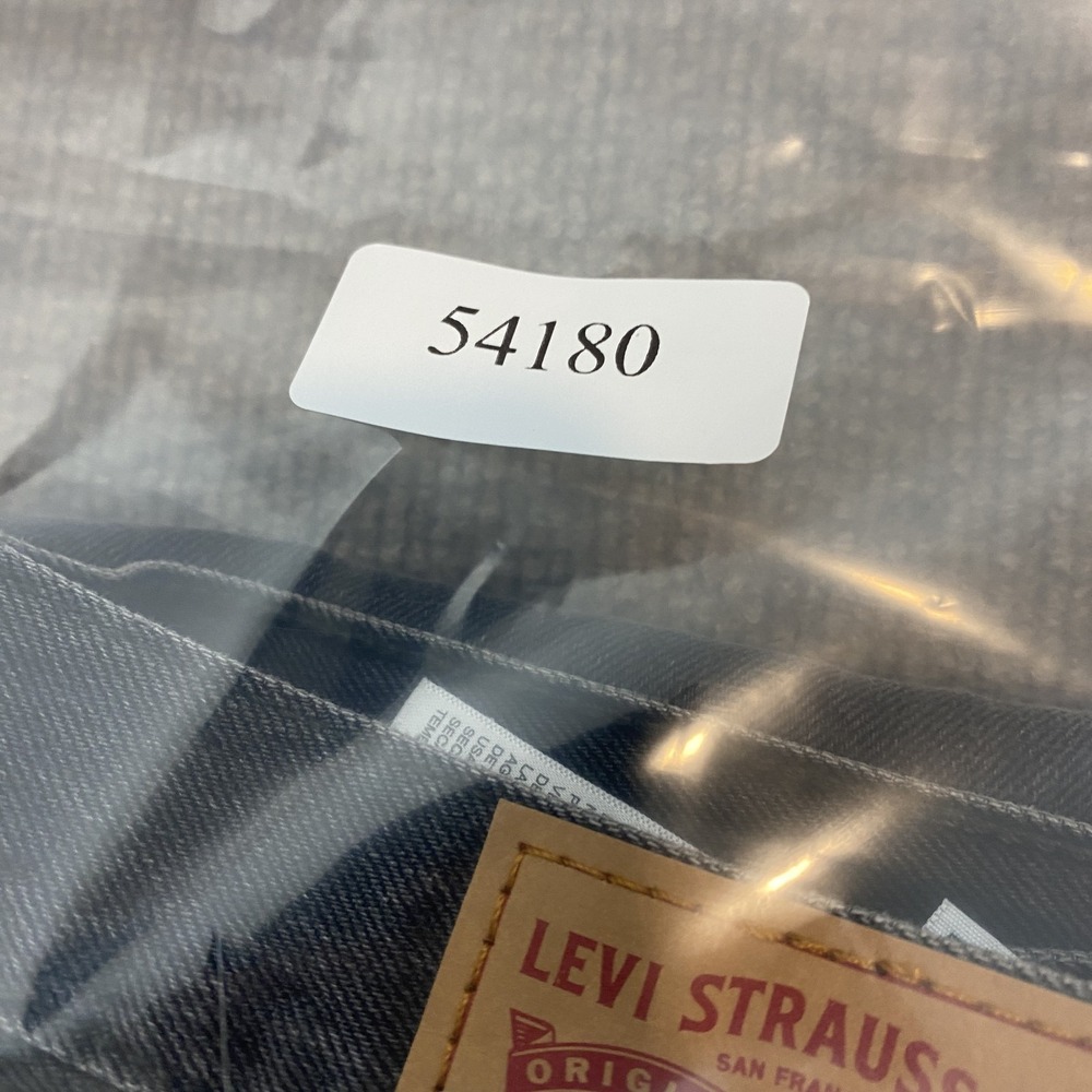 Levis 501 Jeans Womens 28 Gray Charcoal Wash Straight Distressed Denim Pants - Picture 12 of 12